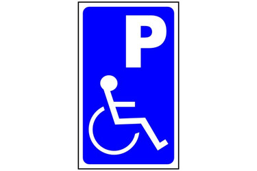 Parkplatzschild fr Behinderte