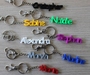Schlüsselanhänger mit Wunsch-Namen